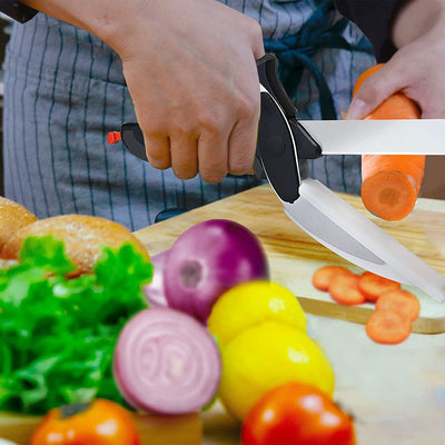 CLEVER CUTTER - 2 IN 1 KITCHEN KNIFE