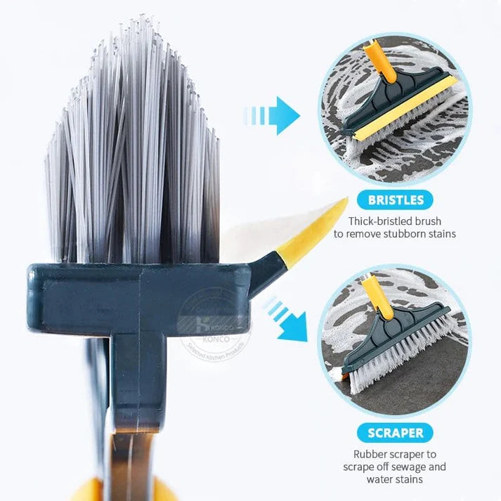 2 in 1 Cleaning Brush With Wiper
