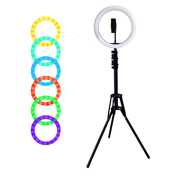 26cm Ring Light with 7 Feet Adjustable Tripod stand &Mobile Holder.
